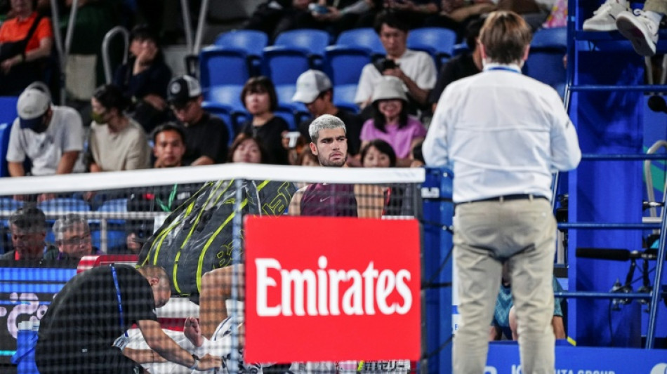 Tennis: Alcaraz, victime de "probl&egrave;mes physiques", forfait pour le Masters 1000 de Shanghai