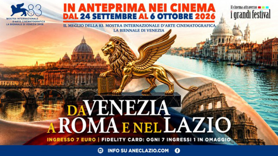 Da Venezia a Roma, nella capitale 50 film della Mostra del cinema
