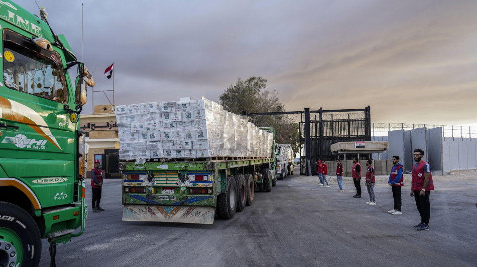 Media, Israele riaprir&agrave; oggi il valico di Rafah agli aiuti