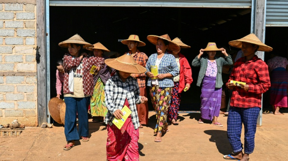 On the campaign trail in a tug-of-war Myanmar town