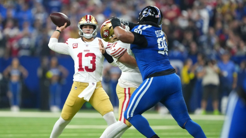 Purdy first 49er since Montana to throw five TDs as Colts beaten