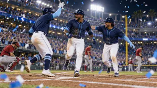 Rays Beat Guardians 7-3 to Secure World Series Place