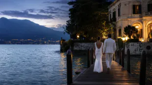 George and Amal Clooney attend Lake Como event after France evacuation