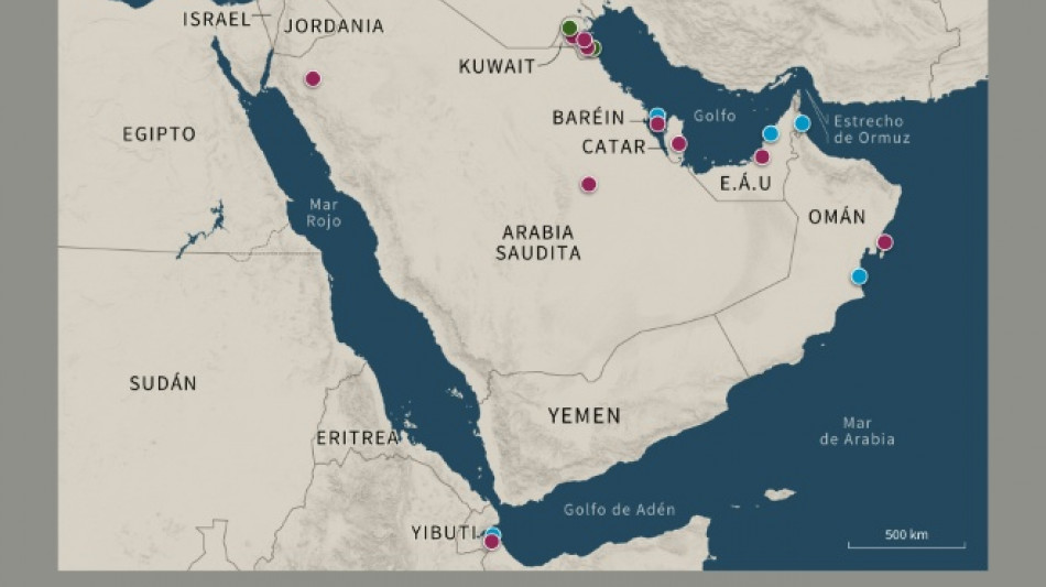 &iquest;D&oacute;nde est&aacute;n las bases militares de EEUU en Oriente Medio?