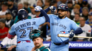 Blue Jays bats come alive in 13-4 MLB playoff victory over Mariners