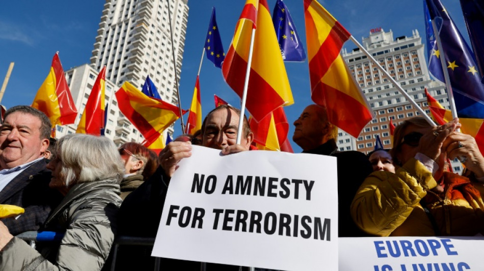 Zehntausende protestieren in Spanien gegen Amnestie f&uuml;r katalanische Aktivisten